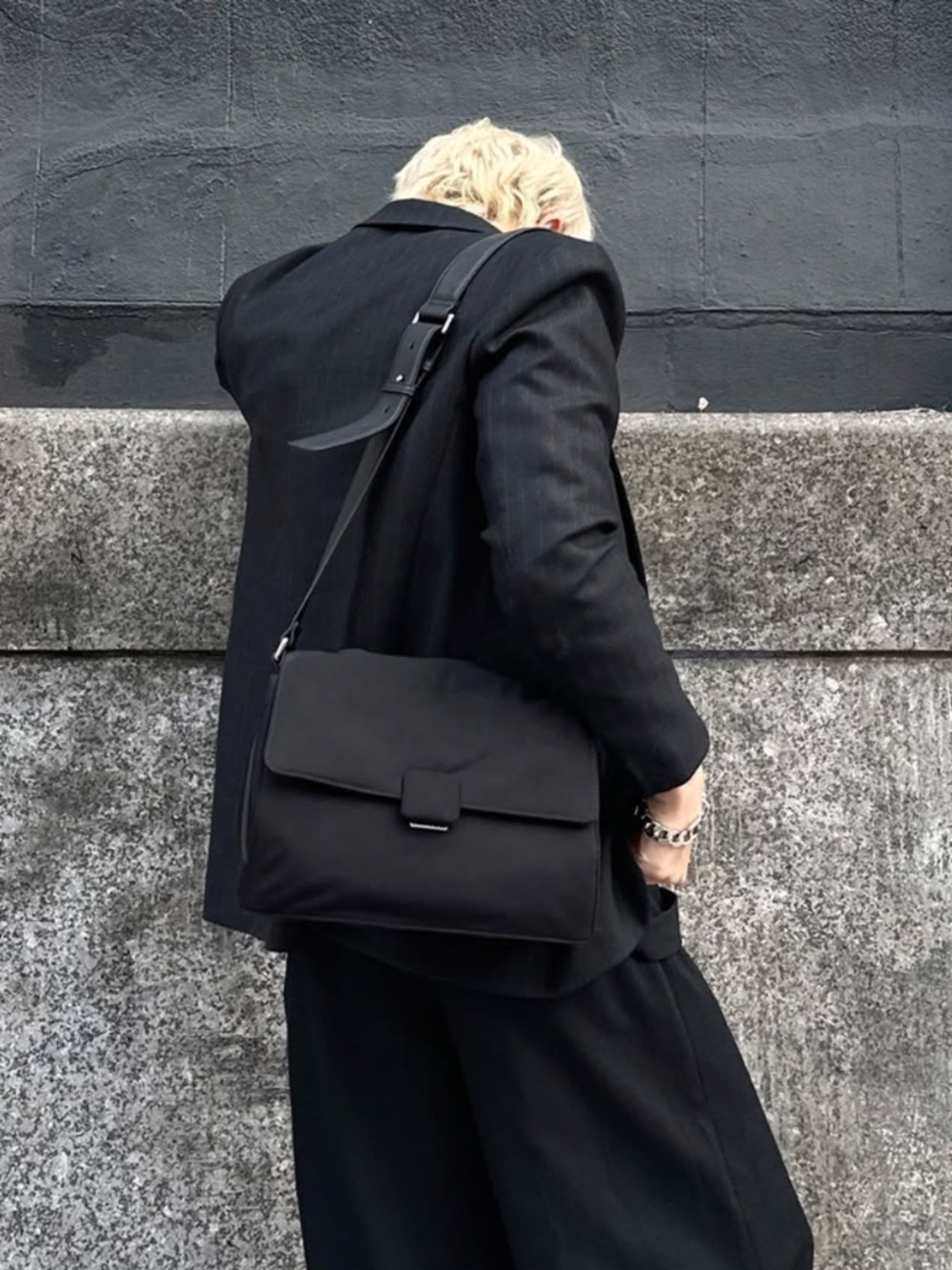 Charles & Keith Koa Nylon Crossbody Bag Unisex